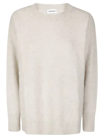 P.a.r.o.s.h Relaxed-fit Sweater With Wide Round Collar In White