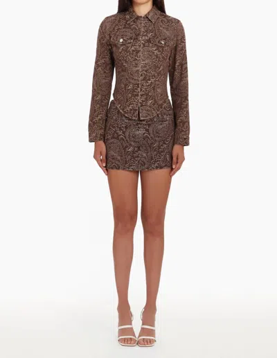 Amanda Uprichard Bristol Top In Brown