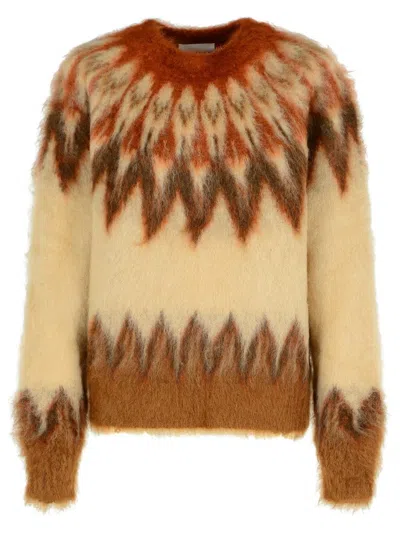 Isabel Marant Étoile Lightweight Textured Knit Sweater With Relaxed Fit In Brown