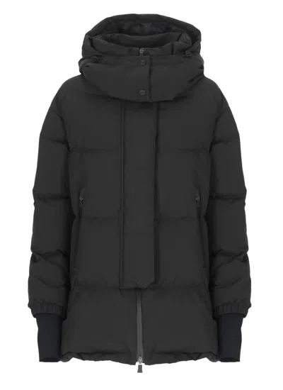 Herno Piumino Corto 2layers Jacket In Black
