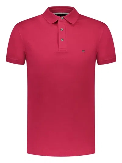Tommy Hilfiger Stretch-cotton Polo Shirt In Red
