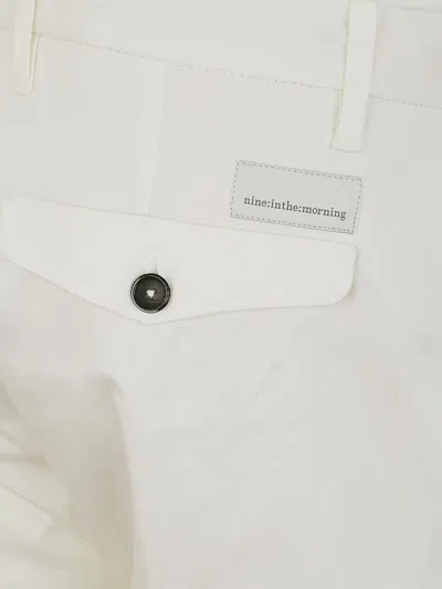Nine In The Morning Easy Chino Slim Trouser In White