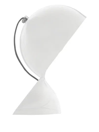 Artemide Dalù Curved-shade Table Lamp In White