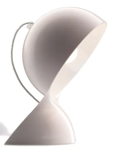 Artemide Dalù Curved-shade Table Lamp In White