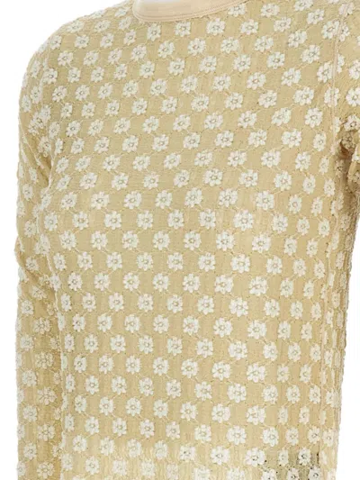 Tanaka Floral Long Sleeve Top In Yellow