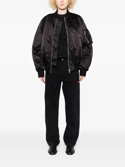 Etudes Studio Logo-detail Bomber Jacket In Black