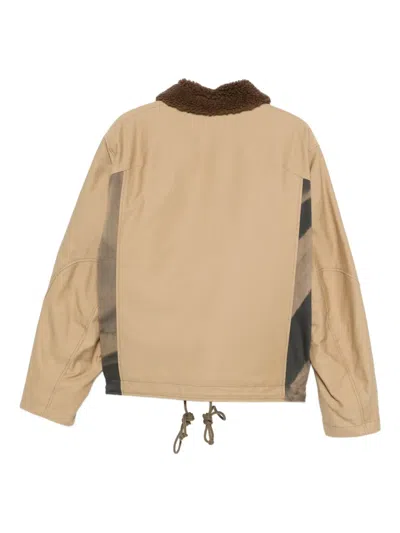 Jiyongkim Circular-patch Button-fastening Jacket In Nude