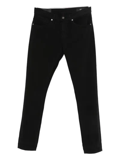 Dondup Cuffed-hem Jeans In Black