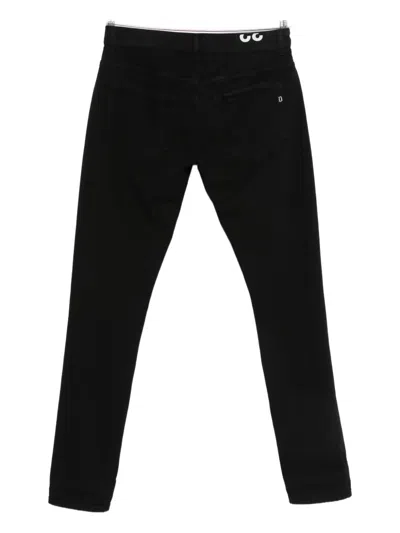 Dondup Cuffed-hem Jeans In Black