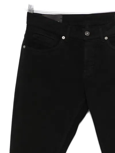 Dondup Cuffed-hem Jeans In Black