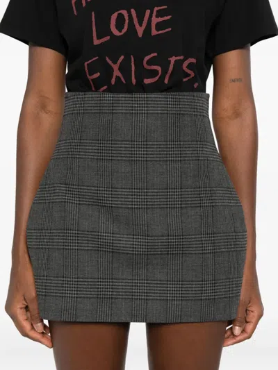 Aniye By Checked Mini Skirt In Black