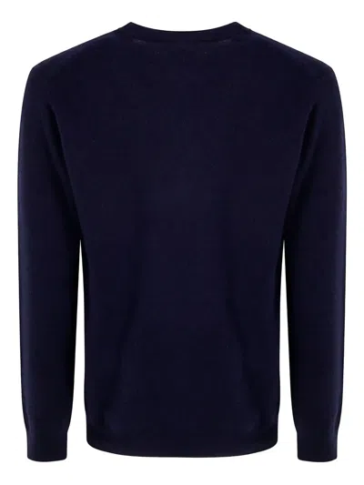 Mc2 Saint Barth Light Embry Crew Neck Pullover In Blue