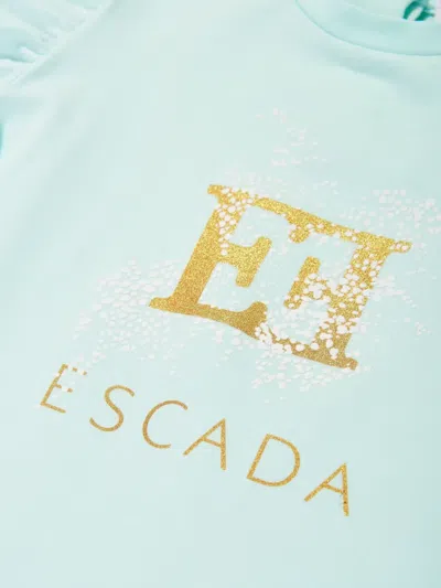 Escada Baby Girls Embroidered Logo T-shirt In Blue