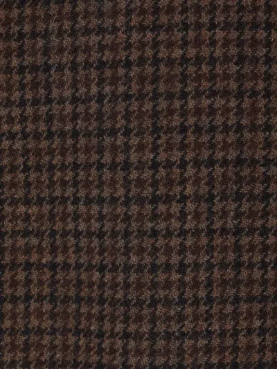 Chloé Houndstooth Double-breasted Jacket In Brown