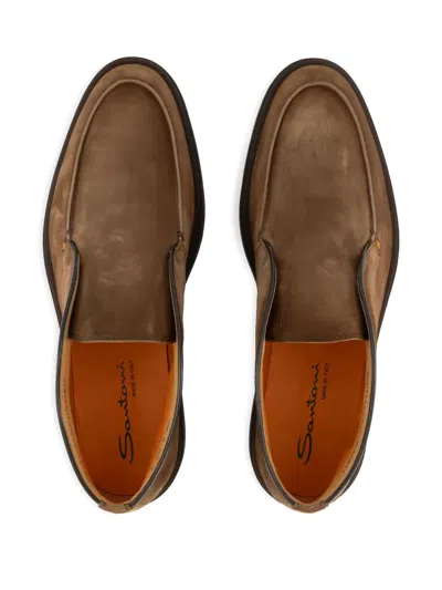 Santoni Ankle Boots In Brown