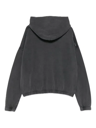 Satisfy Softcell Hooded Cotton Sweatshirt In Gray