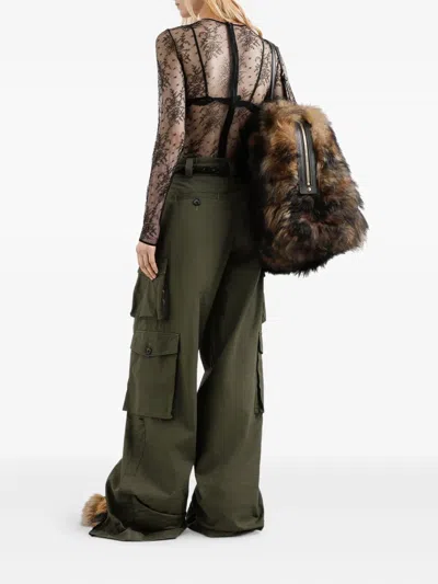 Dolce & Gabbana Lace Body In Animal Print