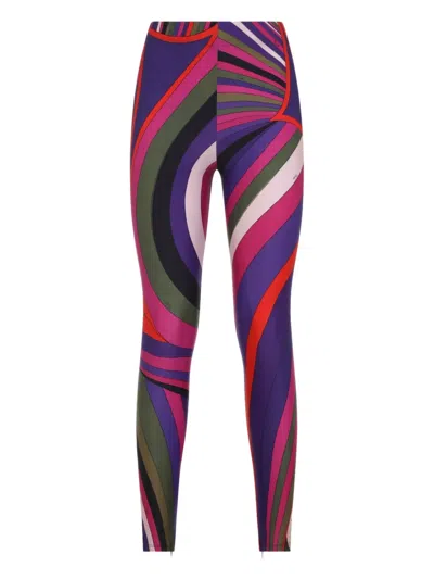 Pucci Stretch Fit Leggings For Active Lifestyle In Pink