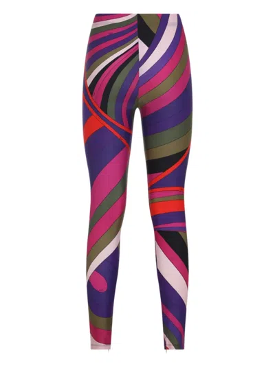 Pucci Stretch Fit Leggings For Active Lifestyle In Pink