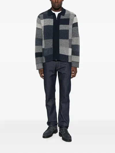 Paul Smith Patchwork-design Zip-up Cardigan In Multi