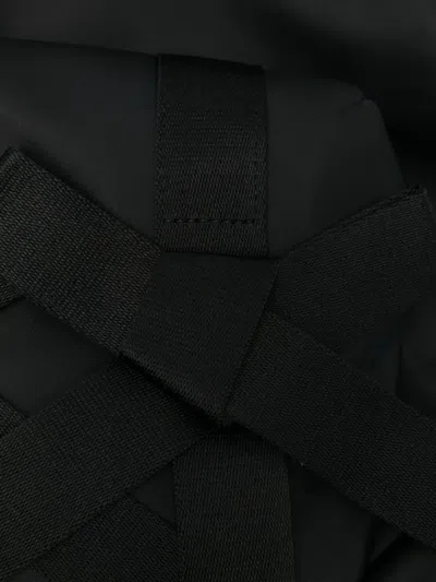 Simone Rocha Beaded Utility Bow Backpack In Black