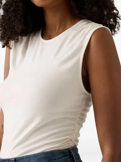Levi's Ruched-design Sleeveless Top In White
