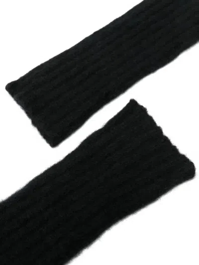 Mrz Long Fingerless Gloves Accessories In Black