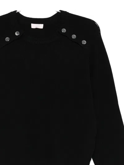 Liu •jo Liu Jo White Sweaters Black In Black