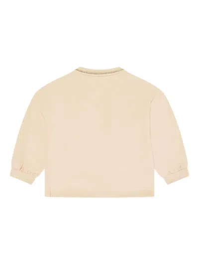 Escada Girls Embroidered Logo Sweatshirt In Multi