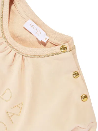 Escada Girls Embroidered Logo Sweatshirt In Multi