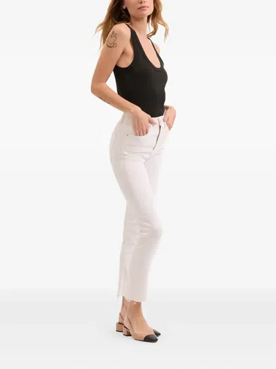 Veronica Beard Carly Flared Jeans In White