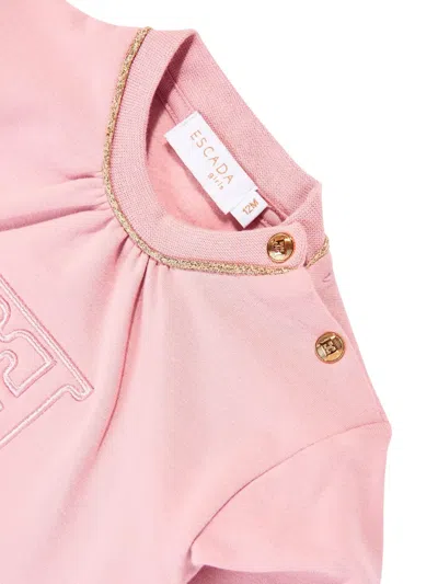 Escada Baby Girls Logo Sweater Dress In Pink