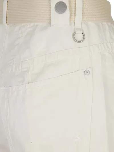 束腰棉亚麻混纺长裤