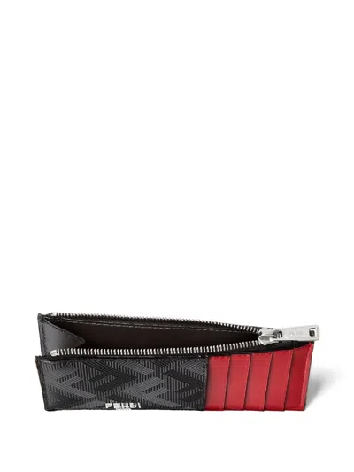 Fendi Ff-pattern Zip Cardholder In Black