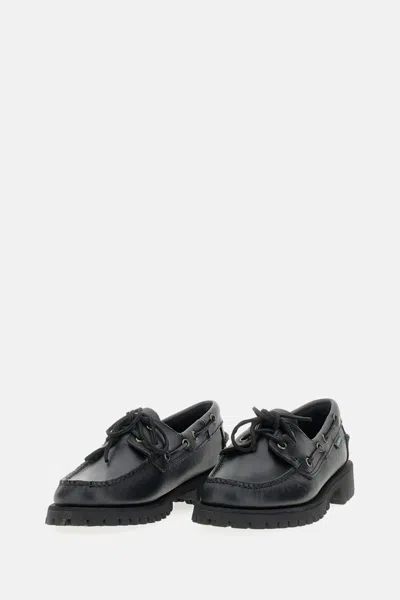 Sebago Black Ranger Moc Soft Loafers In Black