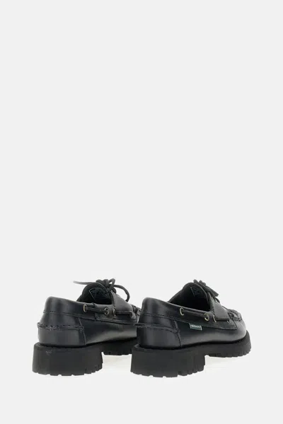 Sebago Black Ranger Moc Soft Loafers In Black