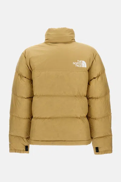 The North Face 1996 Retro Nuptse Khaki Stone Down Jacket In Orange