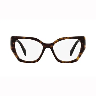 Prada Pr18wv 2au1o1 Tartarugato Glasses In Brown