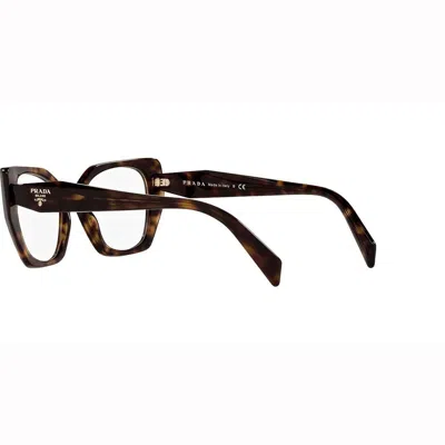 Prada Pr18wv 2au1o1 Tartarugato Glasses In Brown