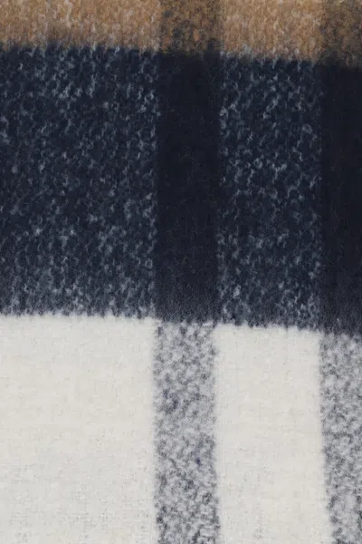 Barbour Isla Hessian Tartan Boucle Scarf In Neutral