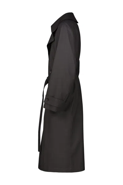 Lemaire Trench Coat With Detachable Lining In Black
