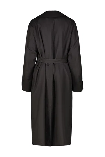 Lemaire Trench Coat With Detachable Lining In Black