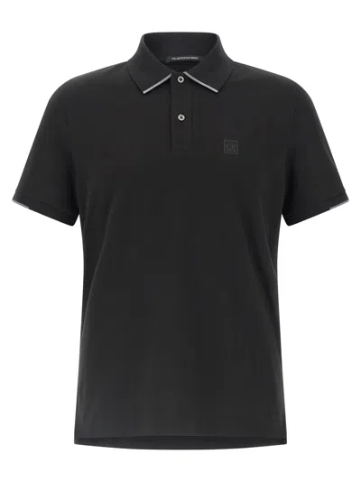C.p. Company C.p.company The Metropolis Series Stretch Piquet Polo In Black
