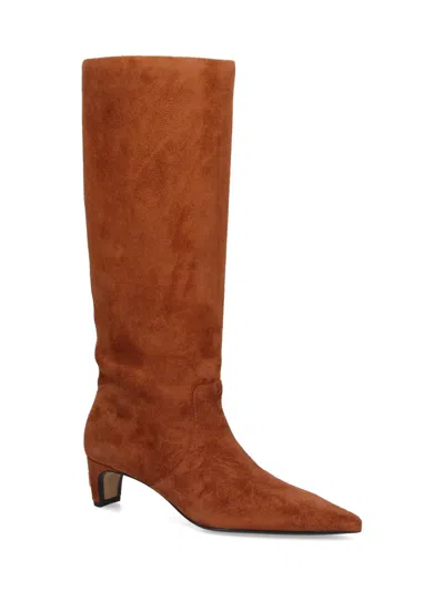 Marc Jacobs Suede Boots With Pointed Toes In Brown