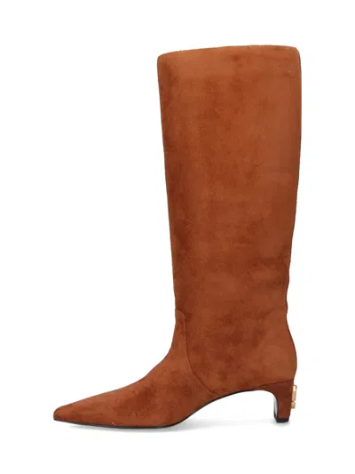 Marc Jacobs Suede Boots With Pointed Toes In Brown