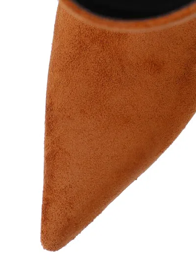 Marc Jacobs Suede Boots With Pointed Toes In Brown