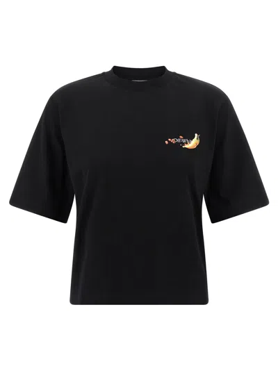 Off-white Graphic Arrow Fruit Design T-shirt In Black