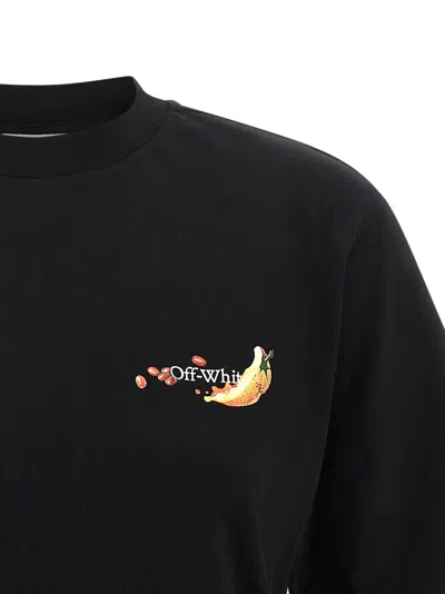 Off-white Graphic Arrow Fruit Design T-shirt In Black
