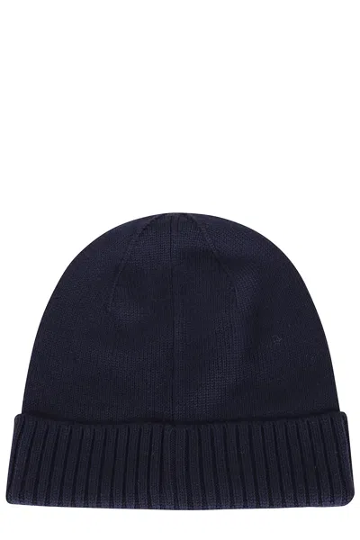 Polo Ralph Lauren Mens Hunter Navy Logo-embroidered Wool Hat In Brown
