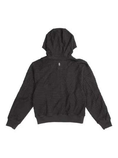 Ader Error Quilted Hoodie In Black
